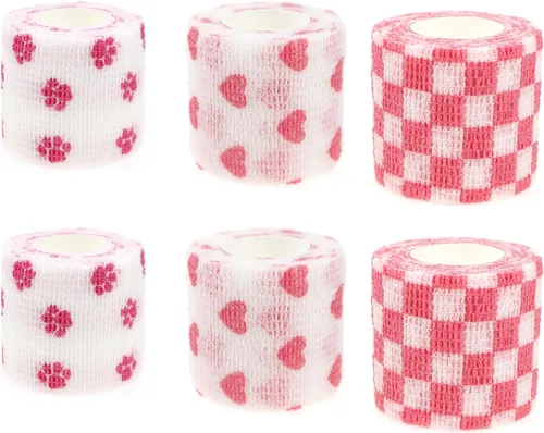 Vista 29 de Vendaje autoadhesivo y envoltura adhesiva animal Vendaje cohesivo envoltura autoadhesiva Cinta adhesiva de primeros auxilios para perros, gatos