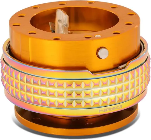 Vista 17 de NRG Innovations SRK-210BK/BK Kit de liberación rápida (cuerpo negro / anillo pirámide negro)