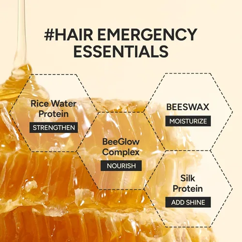 Vista 4 de Aceite y suero para el cabello enriquecido coreano para brillo y brillo, perfume para el cabello con proteína de agua de arroz, seda y cera