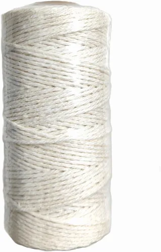 Vista 15 de Cuerda de algodón de 0.039 pulgadas para macramé de 820 pies para cocina, cuerda para asar, atar carne, pavo, envoltura de regalos, manualidades