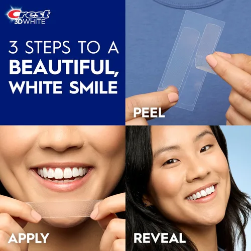 Vista 9 de Crest 3D Whitestrips Vivid Plus, kit de tiras blanqueadoras de dientes, 10 tratamientos + 2 tratamientos adicionales