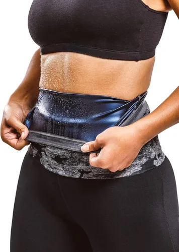 Vista 9 de Sweat Shaper – Cinturón de sauna para reducción de cintura para mujer, entrenador de cintura sin neopreno