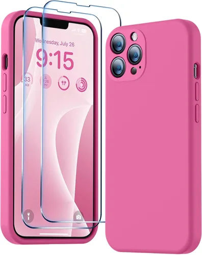 Vista 43 de BossKiss Funda compatible con iPhone 13, silicona de alta calidad mejorada [protección de cámara] [2 protectores de pantalla]