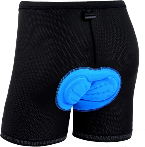Ohuhu Pantalones cortos acolchados para hombre, acolchado 3D, ropa interior de ciclismo para hombre