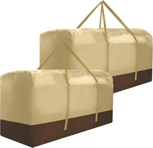 Vista 7 de Bolsa de almacenamiento de cojines para exteriores, extra grande, 420D, Oxford, impermeable, a prueba de polvo, para exteriores, con cremallera