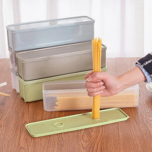 Vista 5 de Guardians Caja para guardar fideos y pasta con tapa blanca