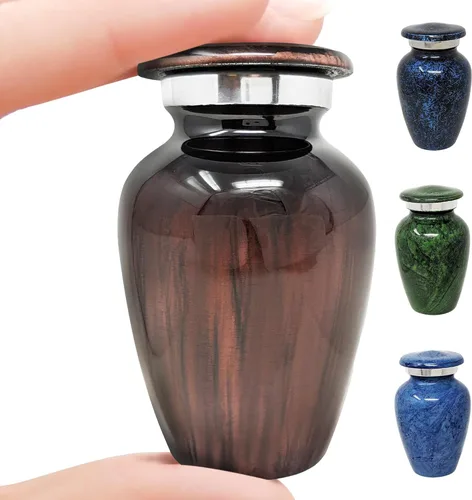 Pequeñas urnas de recuerdo para cenizas | Mantenga cerca la memoria de sus seres queridos | Tributo elegante y eterno | Mini memorial personal para