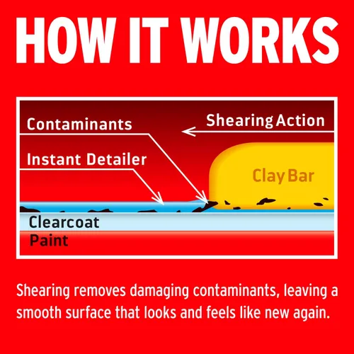 Vista 5 de Mothers California Gold 3 Kit Completo de Barras de Arcilla, 3 Barras de Arcilla de 80 gramos + Detallador Instantáneo de 16 oz. + Toalla