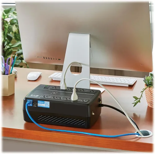 Vista 2 de Tripp Lite Serie UPS conectado a la nube de 750 VA de respaldo y protector de sobretensiones, gestión remota y monitoreo, 450 W, 12 tomas, AVR, UPS