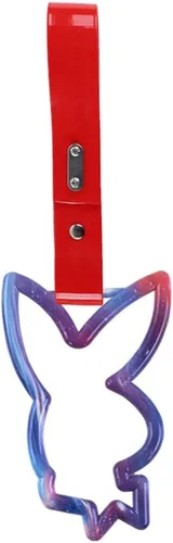 Vista 11 de Q1-TECH, JDM Tsurikawa Ring Japonés Subway Train Bus Car Handle en Forma de CONEJO Correa de Mano Anillos de Advertencia Parachoques Trasero