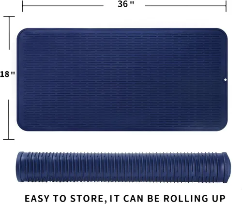 Vista 816 de MicoYang Alfombrilla de Silicona para Secar Platos de Múltiples Usos, Fácil de Limpiar, Ecológica, Alfombrilla de Silicona Resistente al Calor