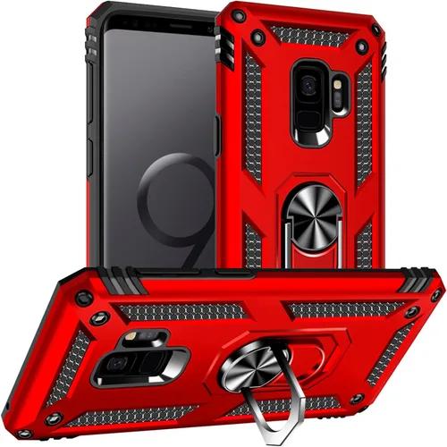 Vista 36 de Yiakeng Funda para Samsung Galaxy S8, Samsung S8, funda protectora de grado militar con anillo para Samsung Galaxy S8 (verde militar)