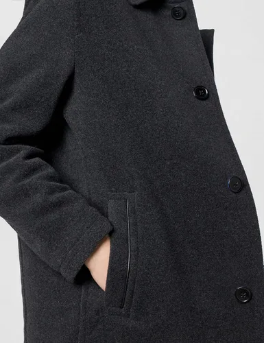 Vista 5 de Cole Haan - Abrigo de lana con botones para hombre de felpa para automóvil