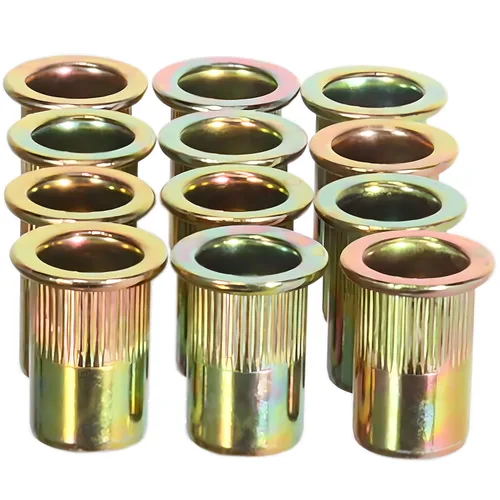 Vista 8 de DICASAL - Juego de tuercas de remache, 200 piezas M3 métricas de cabeza plana roscada, kit de tuercas remachables de acero al carbono chapado