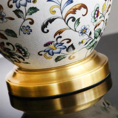 Vista 5 de BGGJJ Lamp for Desk Nordic Luxury Ceramic Table Lamp Bedroom Bedside Lamp Study Living Room Office Retro Decorative Table Lamp Desk Lamps for Home