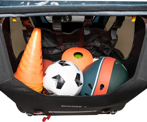 Vista 5 de Burley Encore X, remolque y cochecito para bicicleta para niños de 2 asientos