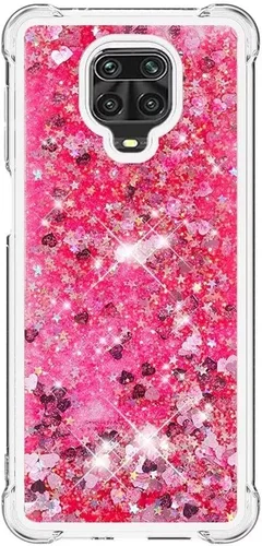 Vista 31 de Funda de silicona transparente con purpurina para Xiaomi Redmi A1 Bling Liquid Clear Star Heart Silicone Bumper a prueba de golpes, funda