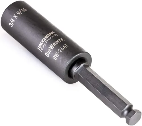 Vista 4 de Rauckman Utility Product Impact Adapter - Extensión cuadrada de 1/2 pulgada, tamaño hexagonal de 7/16 pulgadas, para tomas de impacto