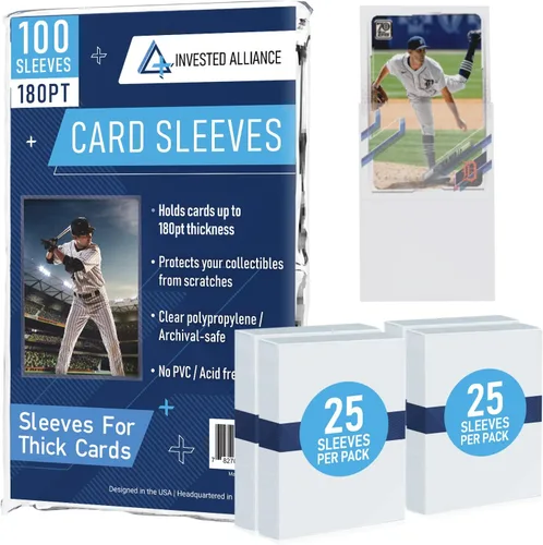 Vista 11 de Fundas de centavo prémium para tarjetas de intercambio, fundas suaves para tarjetas de béisbol, funda de plástico ultra transparente para tarjetas