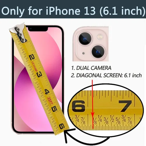 Vista 2 de LAMEEKU Magsafe - Funda tipo cartera compatible con iPhone 13 con Crossbody, funda de piel con tarjetero y anillo de rotación de 360, funda