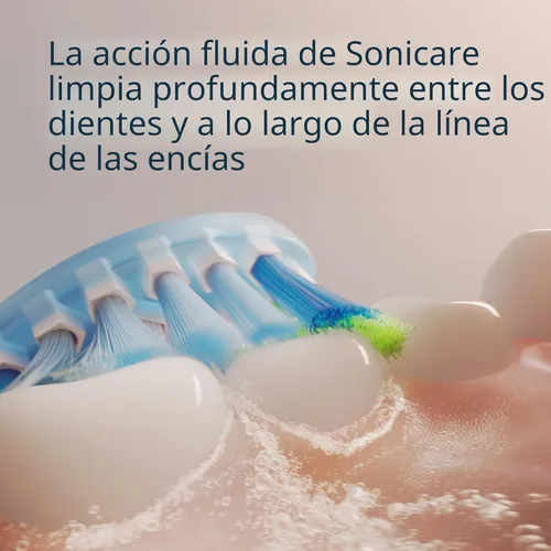 Vista 6 de Philips Sonicare C3 Dos-en-Uno - Cabezales de Reemplazo Genuinos para Cepillo de Dientes Eléctrico, Blanco, 2 Piezas, HX9042/65