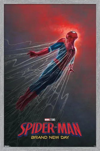 Vista 12 de Trends International Marvel Spider-Man: Brand New Day (2026) - Póster de pared de una hoja Webs, 34 pulgadas de largo x 22.4 W, versión sin marco