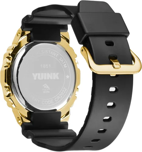 Vista 3 de YUINK Reloj deportivo digital para hombre y mujer resistente al agua con cronómetro alarma