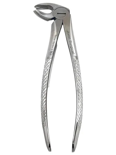 Vista 3 de Pinzas Cynamed de acero inoxidable germen para extracción de molares inferiores dentales NO MD4