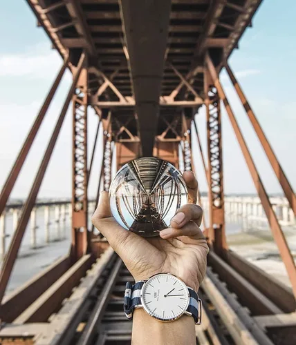 Vista 7 de Daniel Wellington Reloj Clásico Tela Oro Rosa (Poliéster)