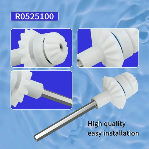 Vista 5 de R0525100 Reemplazo del conjunto del eje de transmisión para Baracuda MX8 limpiador de piscina en el suelo del lado de succión