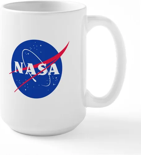 Vista 2 de CafePress NASA - Taza grande de cerámica para café, 15 oz (15.0 fl oz)