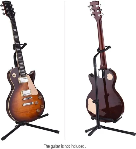Vista 3 de Soporte de metal para guitarra, instrumento musical, trípode para guitarra acústica, eléctrica, bajo