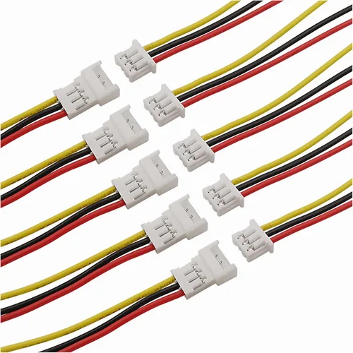 Micro Jst 1.25 conectores de cable, 20 pares/40 unids 0.049 in 3 pines Jst macho y hembra conector conector con cables kit de cables para luz LED