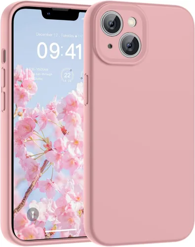 Vista 9 de SUPFINE - Funda diseñada para iPhone 12, silicona líquida premium con [forro de microfibra suave antiarañazos][protección de cámara mejorada], funda