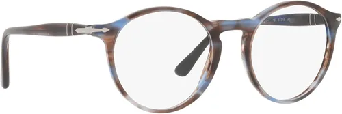 Vista 12 de Persol PO3285V - Marcos redondos para gafas graduadas, Lente de demostración azul a rayas.