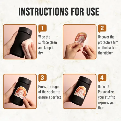 Vista 4 de ZURRAM Calcomanías de vinilo impermeable con texto en inglés «Be Grateful and Give Thoughs» («Be Grateful and Give Thoughs») con frases