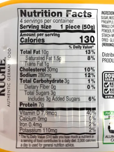 Vista 2 de Deutsche Kuche Filetes de arenque enlatados, salsa de piña al curry y pimienta de mango, 7.05 onzas cada uno, paquete de 2