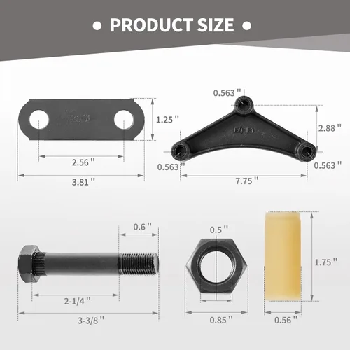 Vista 4 de Lonffery Kit de anclajes de amarre y eje de remolque con anillo en D