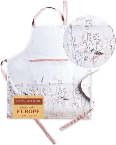 Vista 29 de Maison d' Hermine Delantal 100% de algodón para mujeres con bolsillo de cocina delantal de chef para hombres, decoración de Pascua