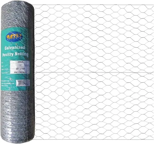 Vista 8 de MTB 20GA - Alambre hexagonal galvanizado para aves de corral, 48 pulgadas x 25 pies x 1 pulgada