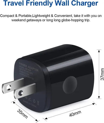 Vista 6 de Cargador USB a USB C tipo C para Android Samsung Galaxy A56/A16/A36/S25 Ultra/S25 Plus/S24 Ultra/S24/S23/S22 Ultra/S21/A55/A54/A15, paquete de 3