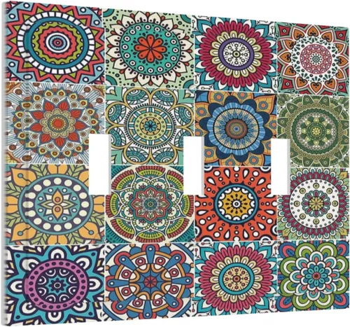 Vista 28 de Placa decorativa para interruptor de luz, playa, rosa, escena nocturna, 2 bandas, 1 palanca, 1 placa de pared dúplex, decoración de placa