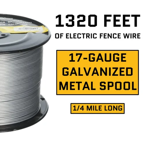 Vista 2 de ACORN INTERNATIONAL EFW1714 - Alambre para valla, galvanizado 17, 1/4 de milla
