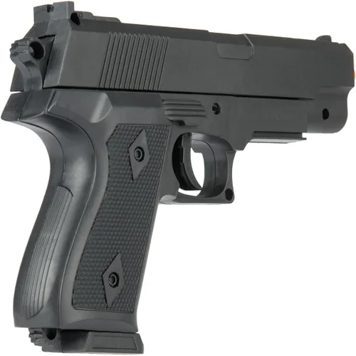 Vista 4 de Pistola de aire comprimido BB de 7 pulgadas con resorte de polímero (negro)