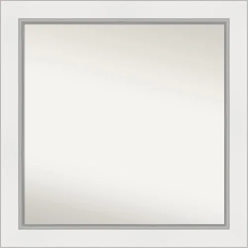 Vista 10 de Amanti Art Espejo de pared blanco de 30 x 42 pulgadas, espejo de baño rectangular blanco para decoración de pared de sala de estar, marco Parlor