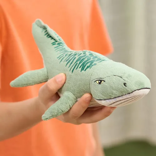 Vista 4 de JURASSIC WORLD - Mosasaurio de peluche pequeño, juguetes para niños a partir de 3 años Just Play