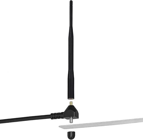 Vista 6 de Antena inteligente para puerta de puerta de 433.92 MHz, receptor de largo alcance, antena de cable de baja pérdida de 10 pies, compatible con todas