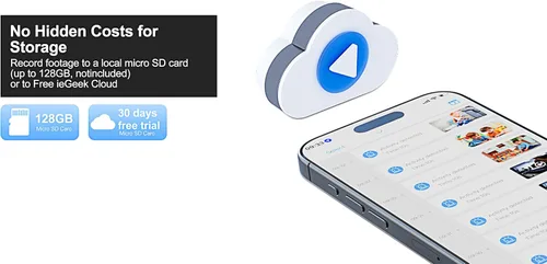 Vista 6 de Cámara espía oculta 4G LTE, cámaras de seguridad celular inalámbricas para interiores con tarjeta SIM 4G (sin WiFi) con detección de movimiento
