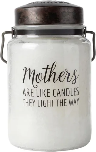 Vista 10 de McCall’s Candles Vanilla Bourbon Vela perfumada de 26 onzas Hecha en EE. UU. Frasco rústico vintage con asa de transporte Fragancia cálida