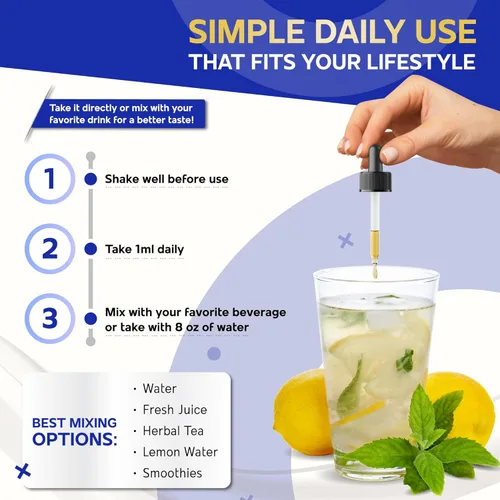 Vista 5 de Liposomal HMB 1500mg, Vitamina D3, Gotas Líquidas de Magnesio – Ultra Potente, Sabor a Frambuesa – 2 FL OZ (2.0 fl oz)